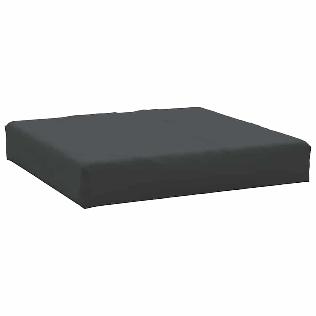 Palettenkissen 3-tlg. Schwarz Oxford-Gewebe