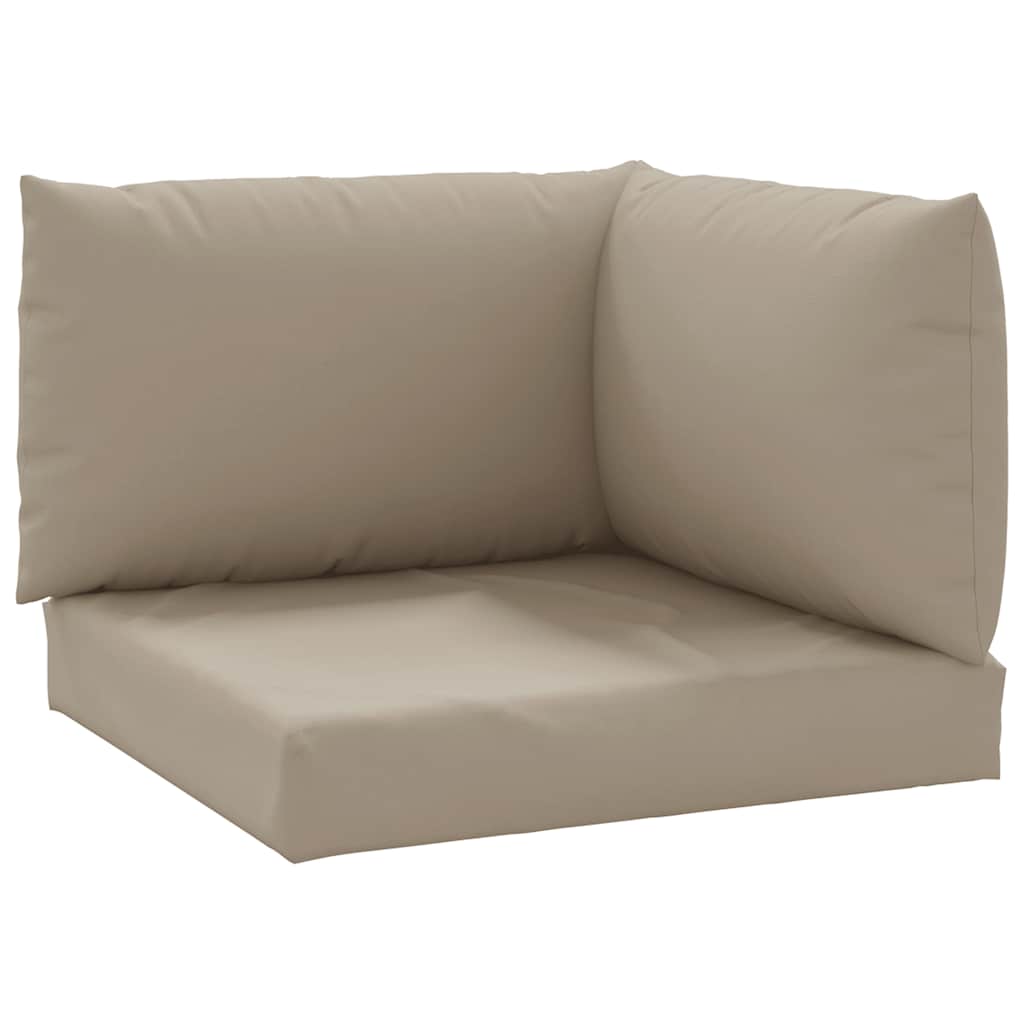 Coussin de palette 3 pièces Tissu Oxford Taupe