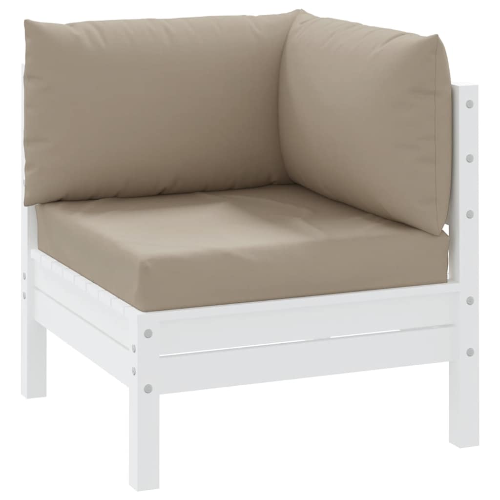 Coussin de palette 3 pièces Tissu Oxford Taupe