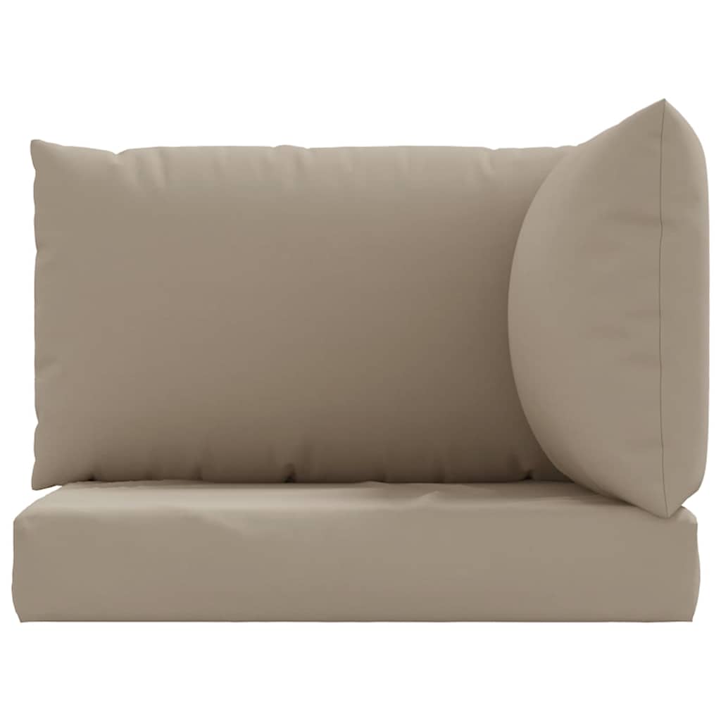 Coussin de palette 3 pièces Tissu Oxford Taupe