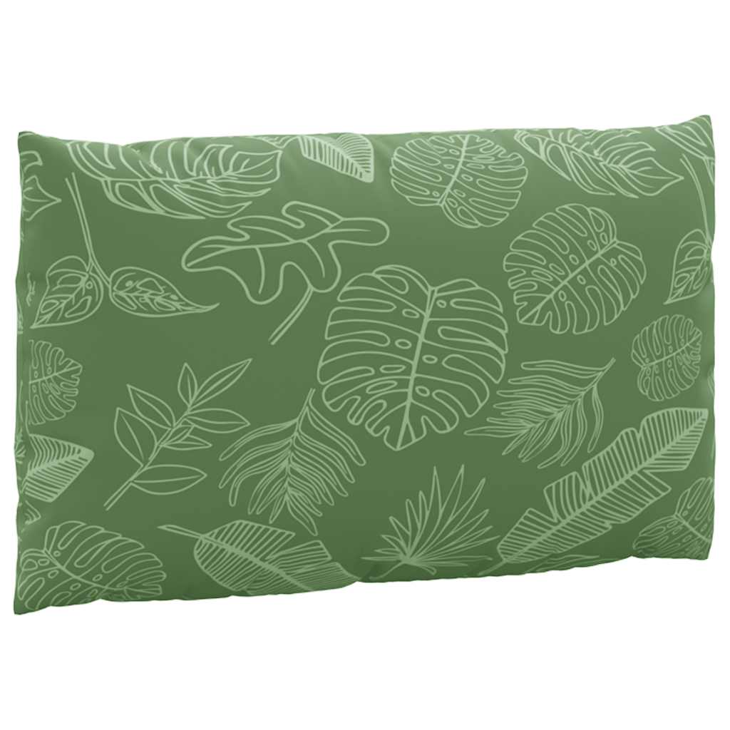 Coussins de palette 3 pcs Tissu Oxford motif feuille