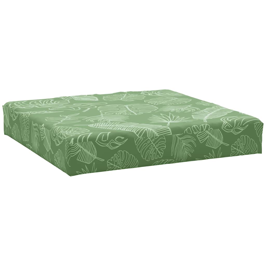 Coussins de palette 3 pcs Tissu Oxford motif feuille