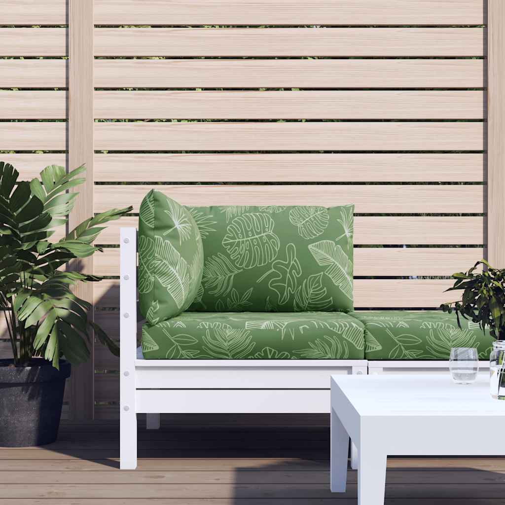Coussins de palette 3 pcs Tissu Oxford motif feuille