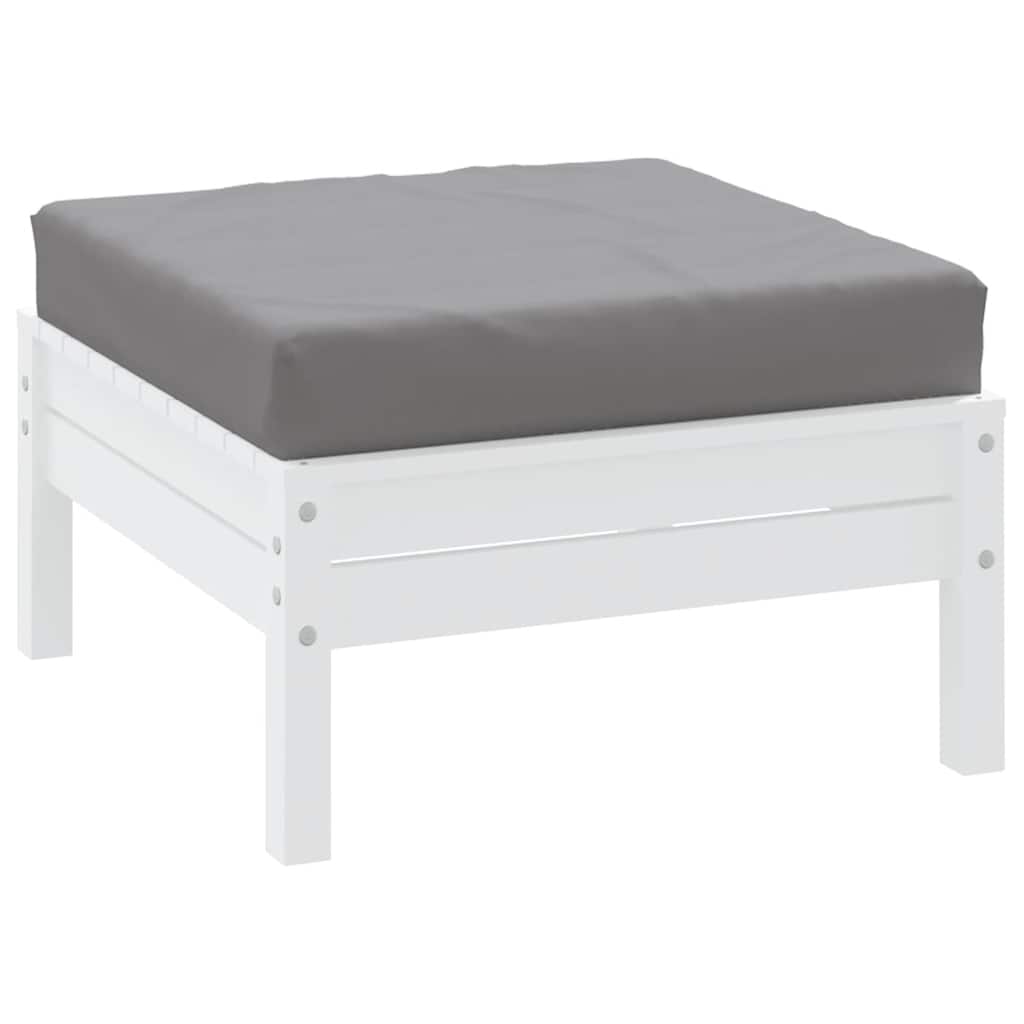 Coussin pour palette Gris 60x60x9,5 cm Tissu Oxford