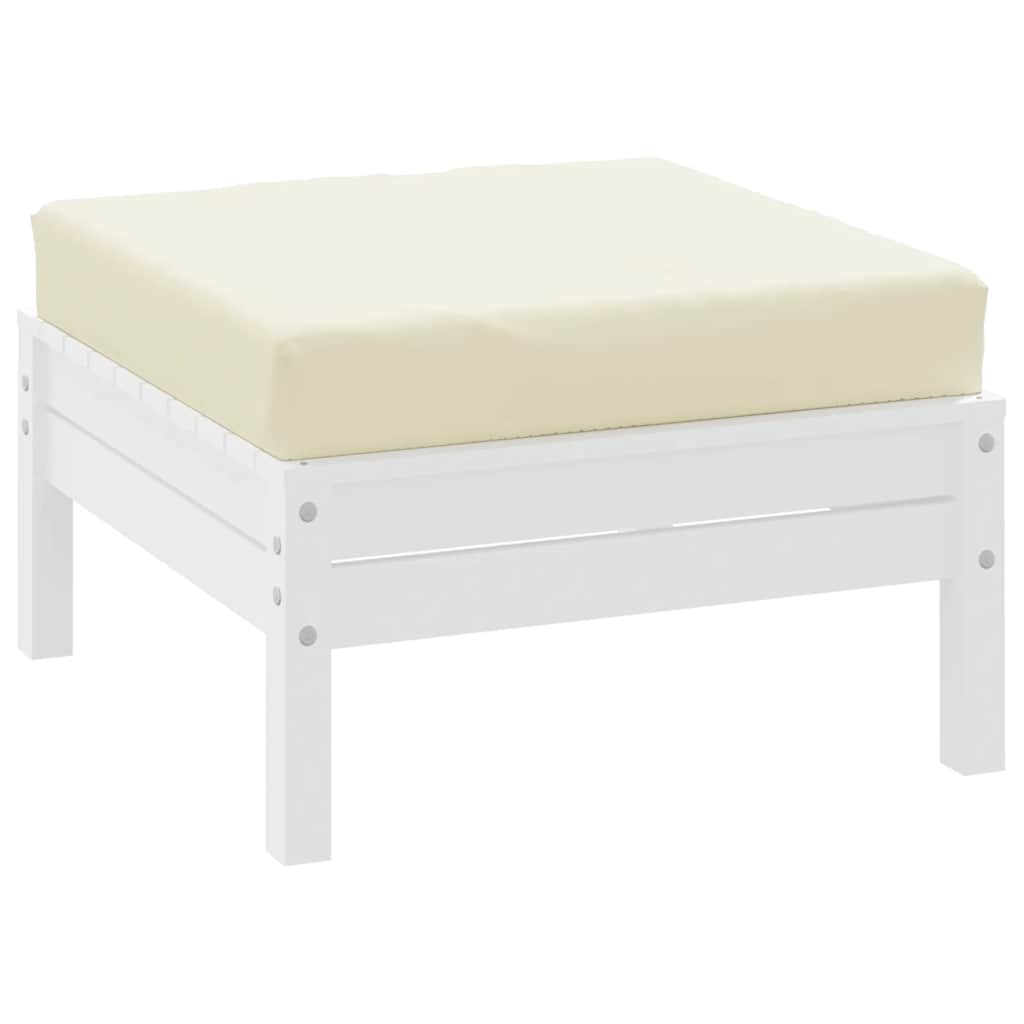 Coussin de palette crème 60x60x9,5 cm en tissu Oxford