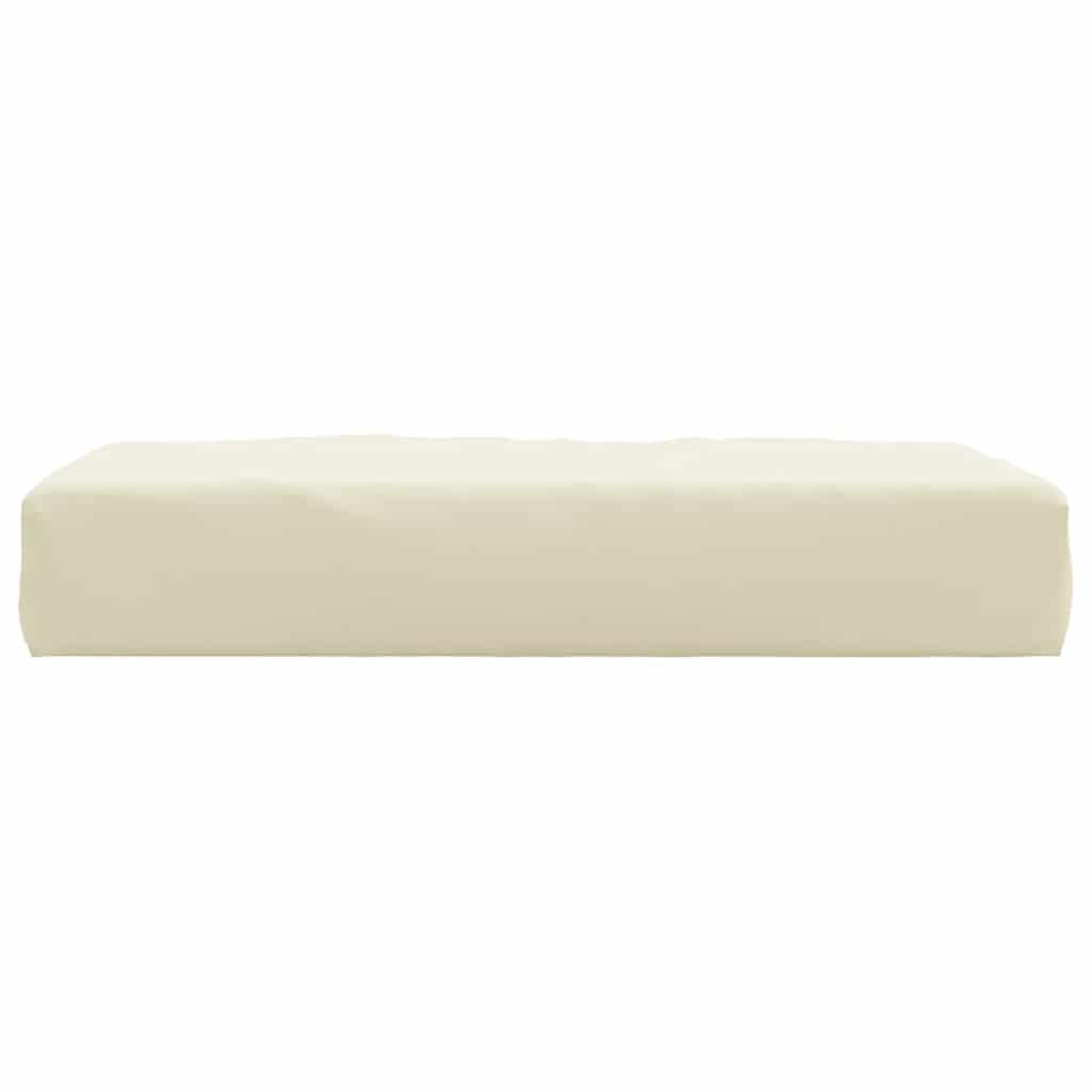 Coussin de palette crème 60x60x9,5 cm en tissu Oxford