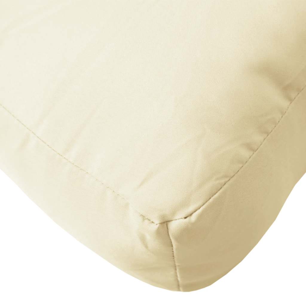 Coussin de palette crème 60x60x9,5 cm en tissu Oxford