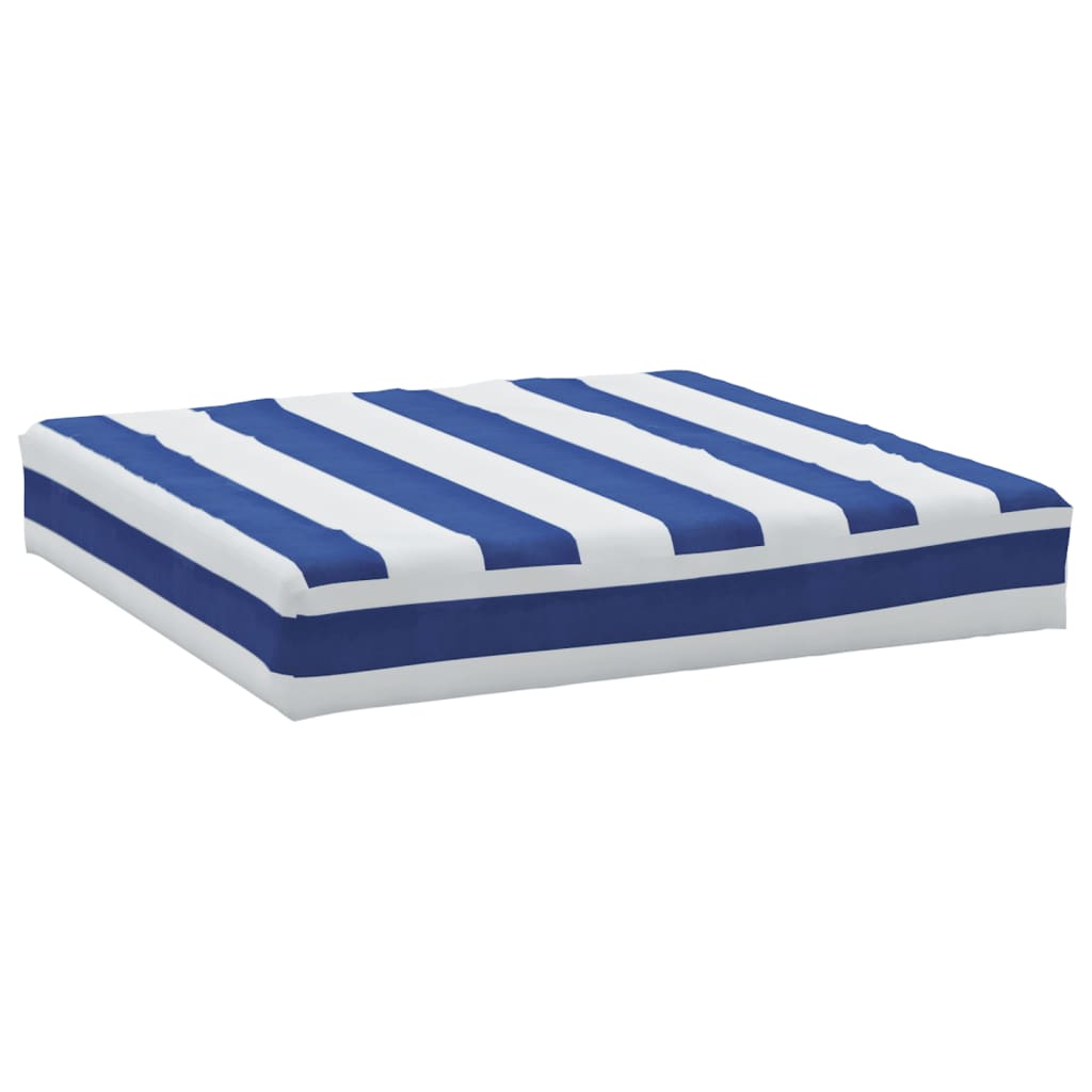 Pallet Cushion Blue & White Striped 60x60x8 cm Oxford Fabric