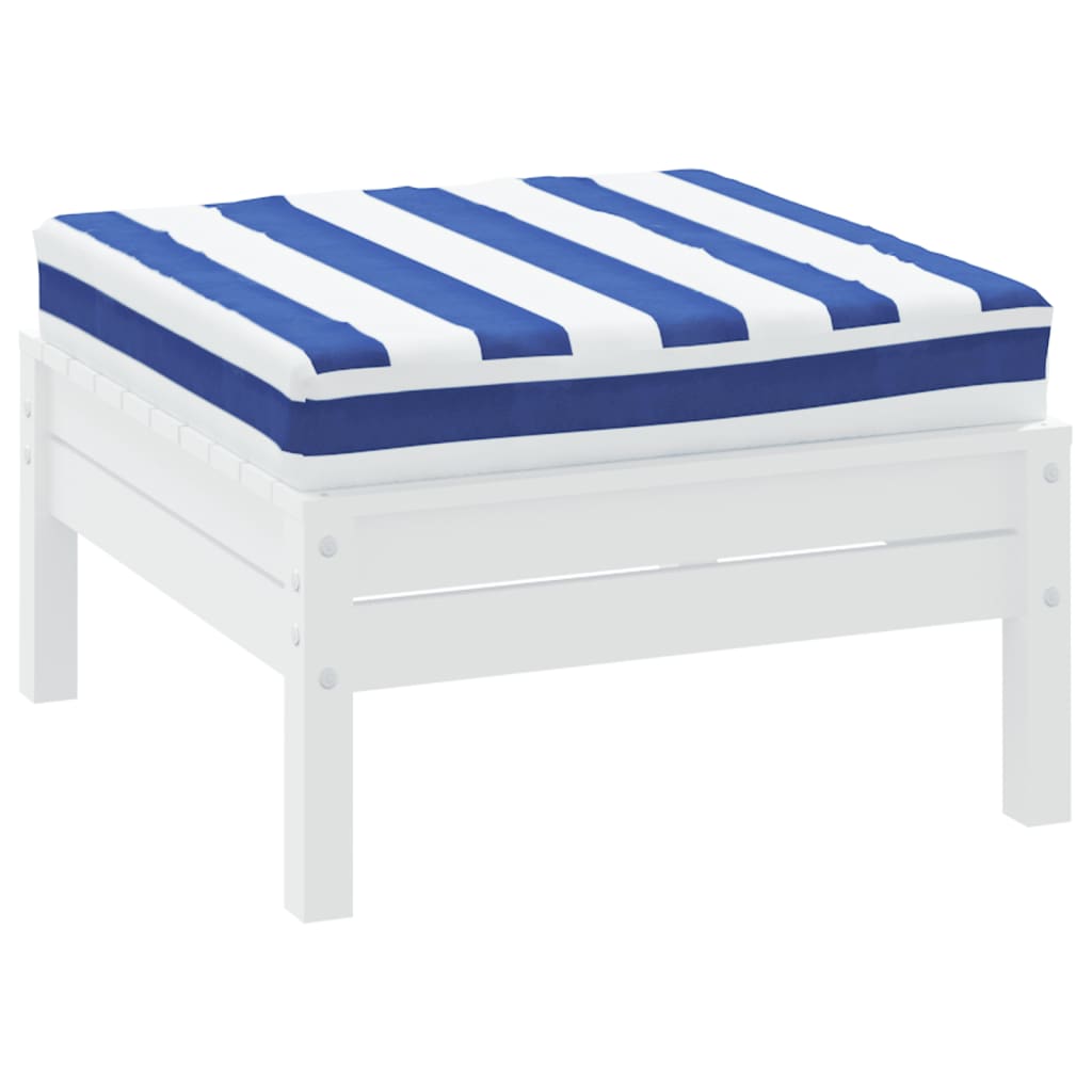 Pallet Cushion Blue & White Striped 60x60x8 cm Oxford Fabric