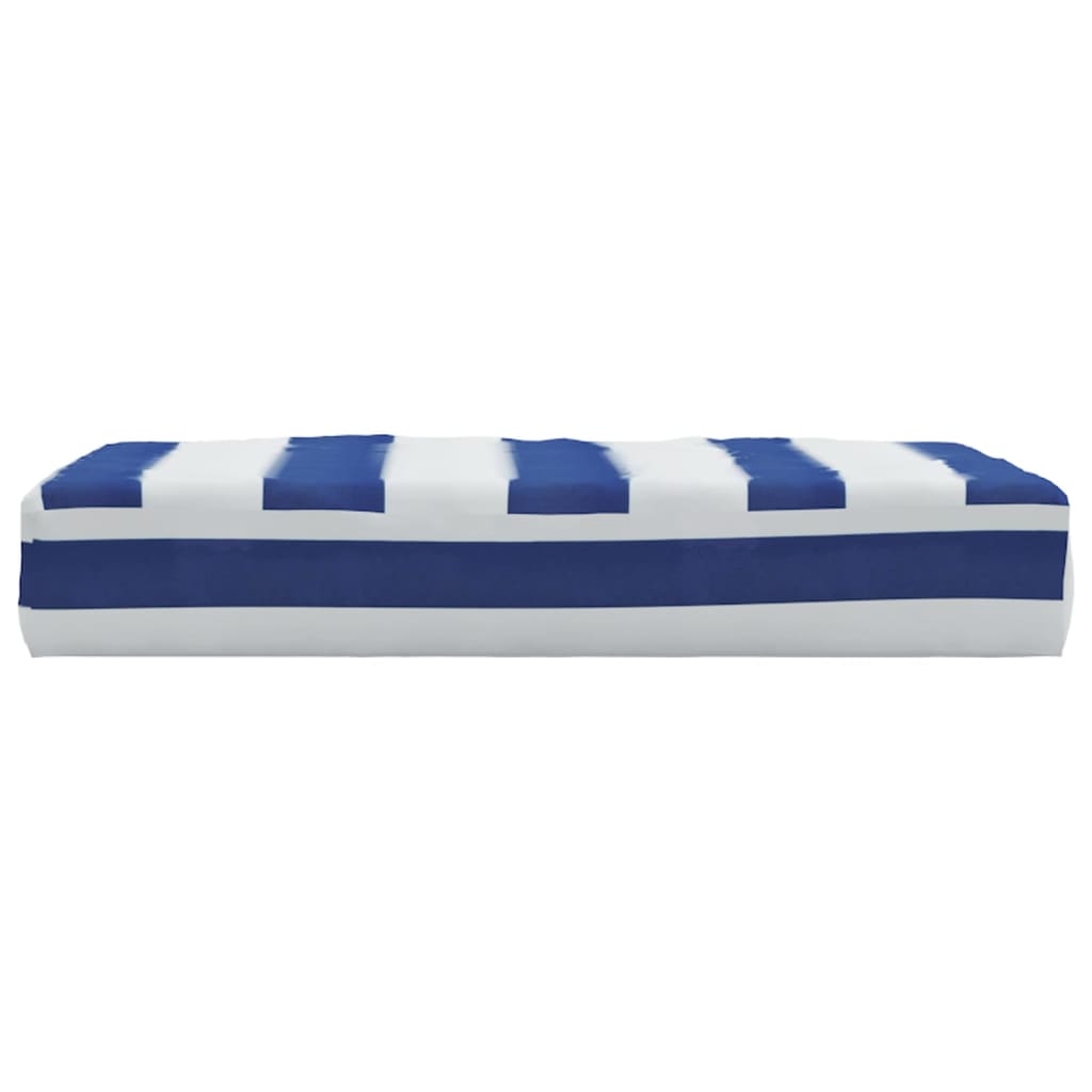 Pallet Cushion Blue & White Striped 60x60x8 cm Oxford Fabric