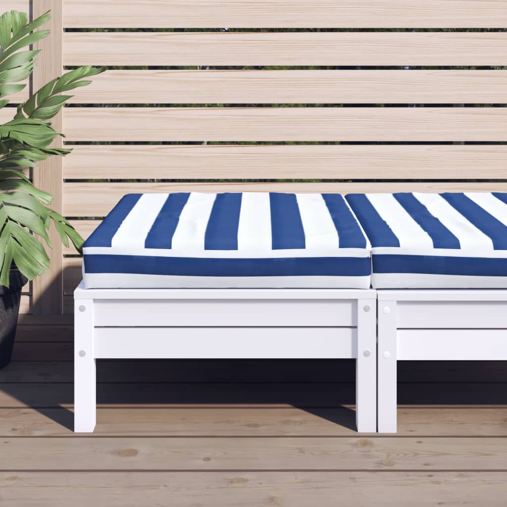 Pallet Cushion Blue & White Striped 60x60x8 cm Oxford Fabric