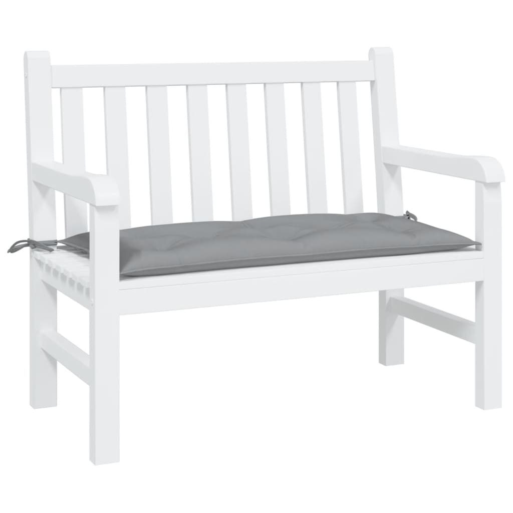 Coussin de banc de jardin gris 110x50x7 cm Tissu Oxford