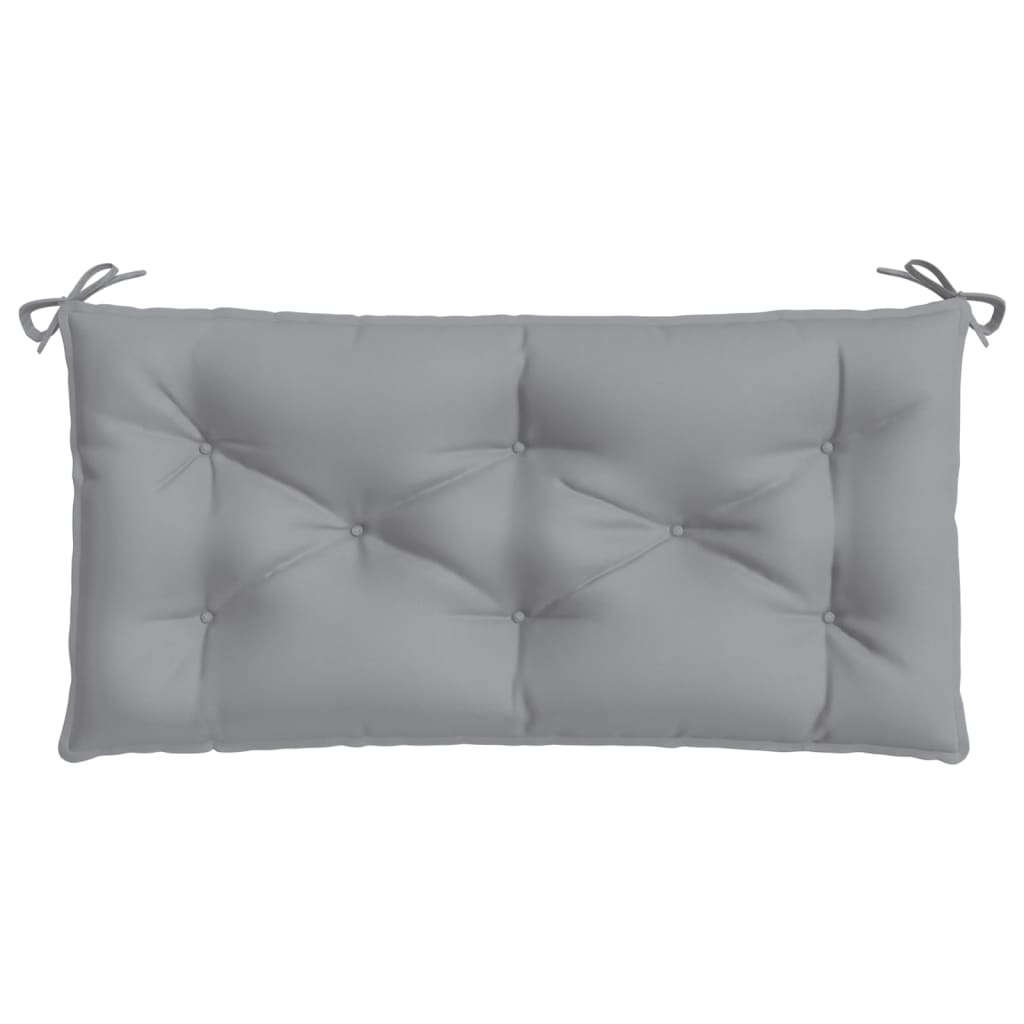 Coussin de banc de jardin gris 110x50x7 cm Tissu Oxford