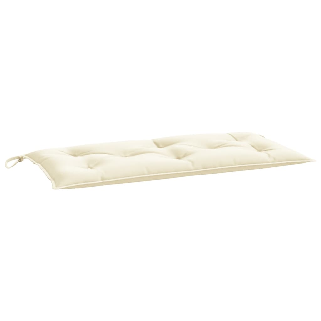 Coussin de banc de jardin blanc cassé 110x50x7 cm Tissu Oxford