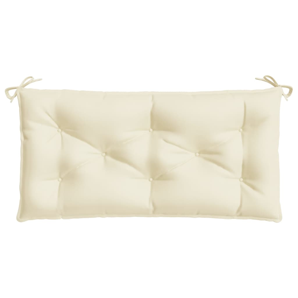 Coussin de banc de jardin blanc cassé 110x50x7 cm Tissu Oxford