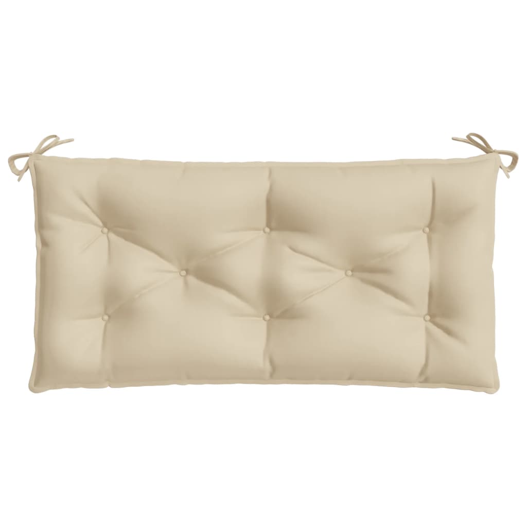 Coussin de banc de jardin beige 110x50x7 cm Tissu Oxford