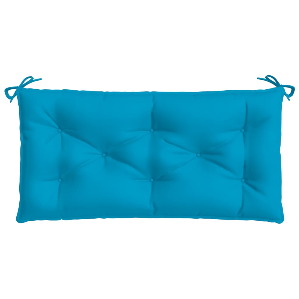 Coussin pour banc de jardin bleu clair 110x50x7 cm Tissu Oxford
