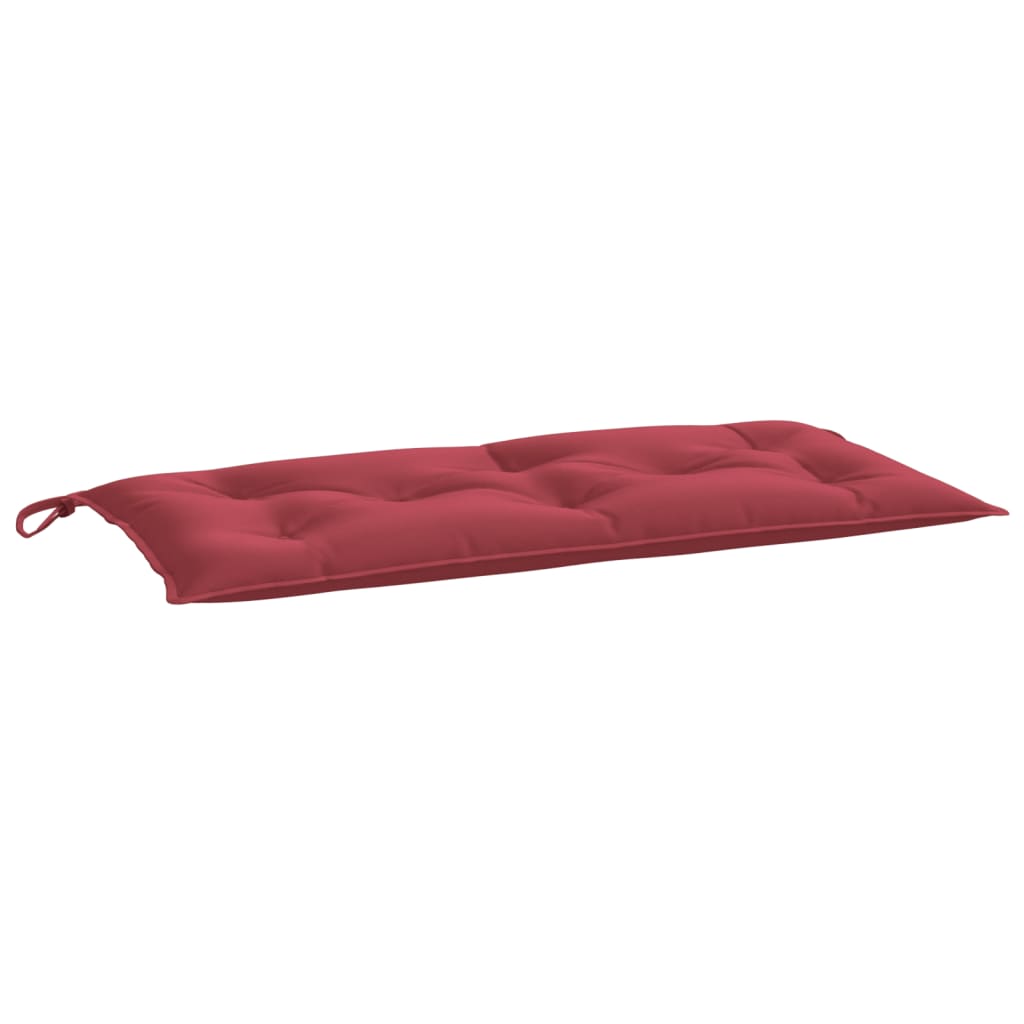 Coussin de banc de jardin bordeaux 110x50x7 cm Tissu Oxford