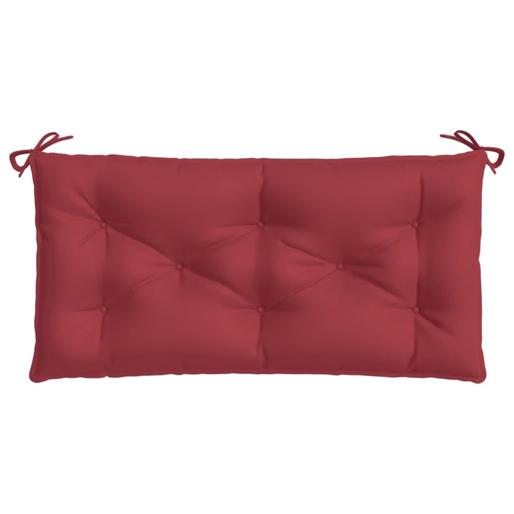 Coussin de banc de jardin bordeaux 110x50x7 cm Tissu Oxford
