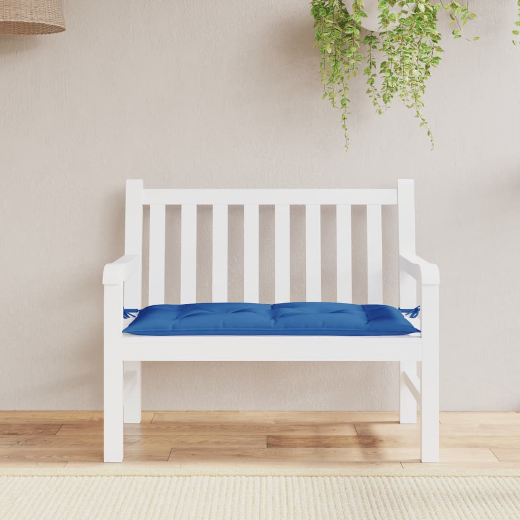 Garden Bench Cushion Blue 110x50x7 cm Oxford Fabric