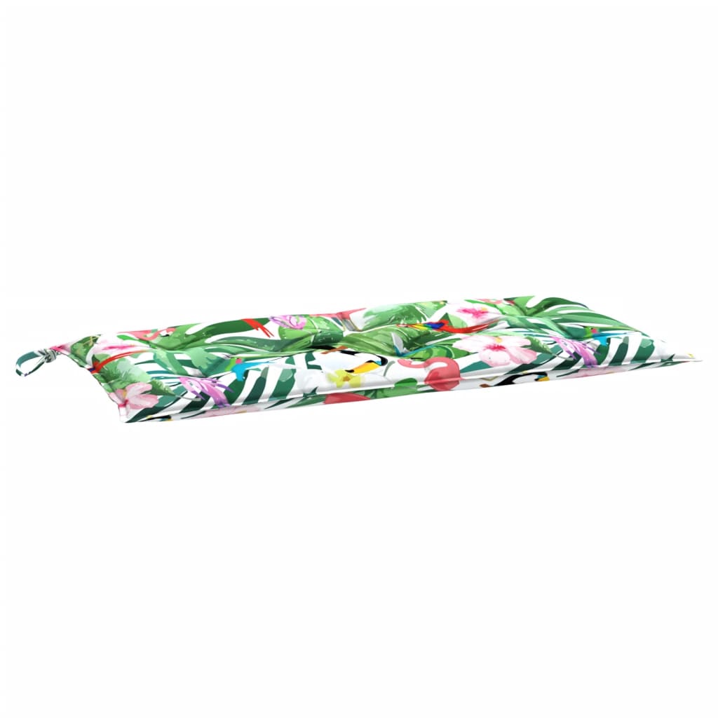 Coussin de banc de jardin multicolore 110x50x7 cm Tissu