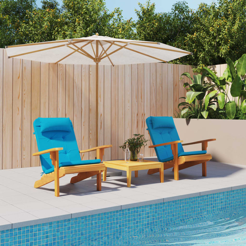 Adirondack-Auflagen 2 Stk. Hellblau Oxford-Gewebe