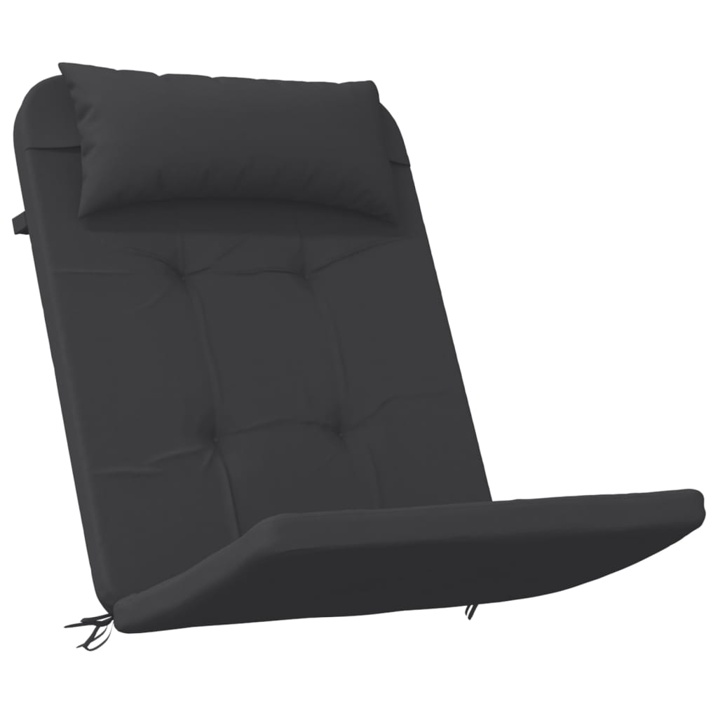 Adirondack Cushions 2 pcs. Black Oxford Fabric