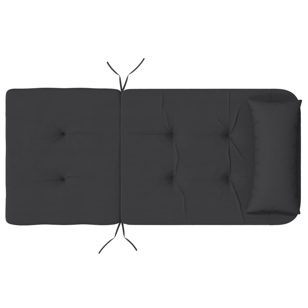 Adirondack Cushions 2 pcs. Black Oxford Fabric
