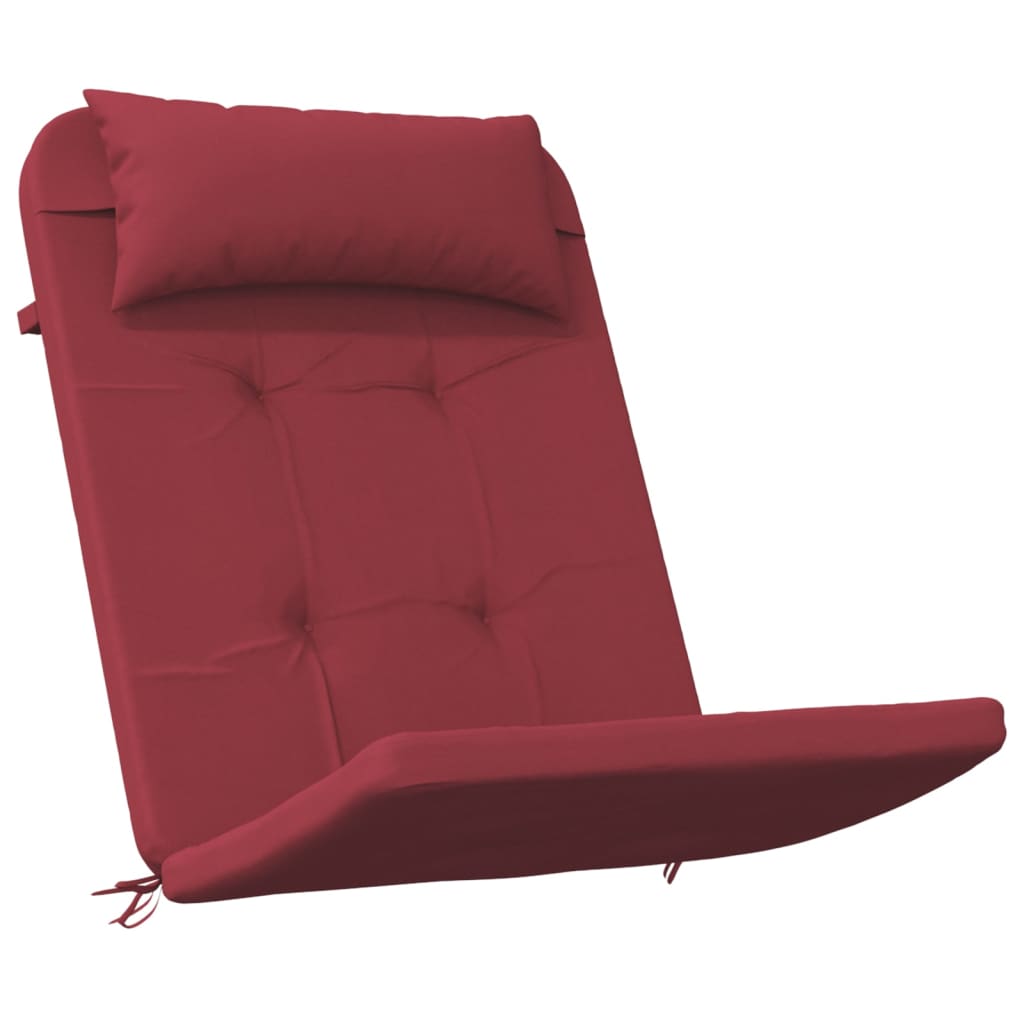 Coussins de chaise Adirondack 2 p. Tissu Oxford bordeaux