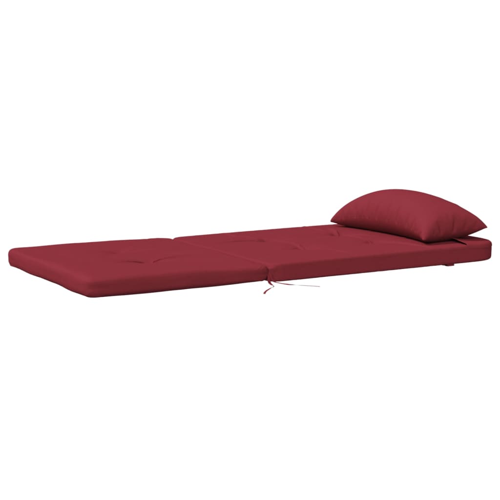 Coussins de chaise Adirondack 2 p. Tissu Oxford bordeaux