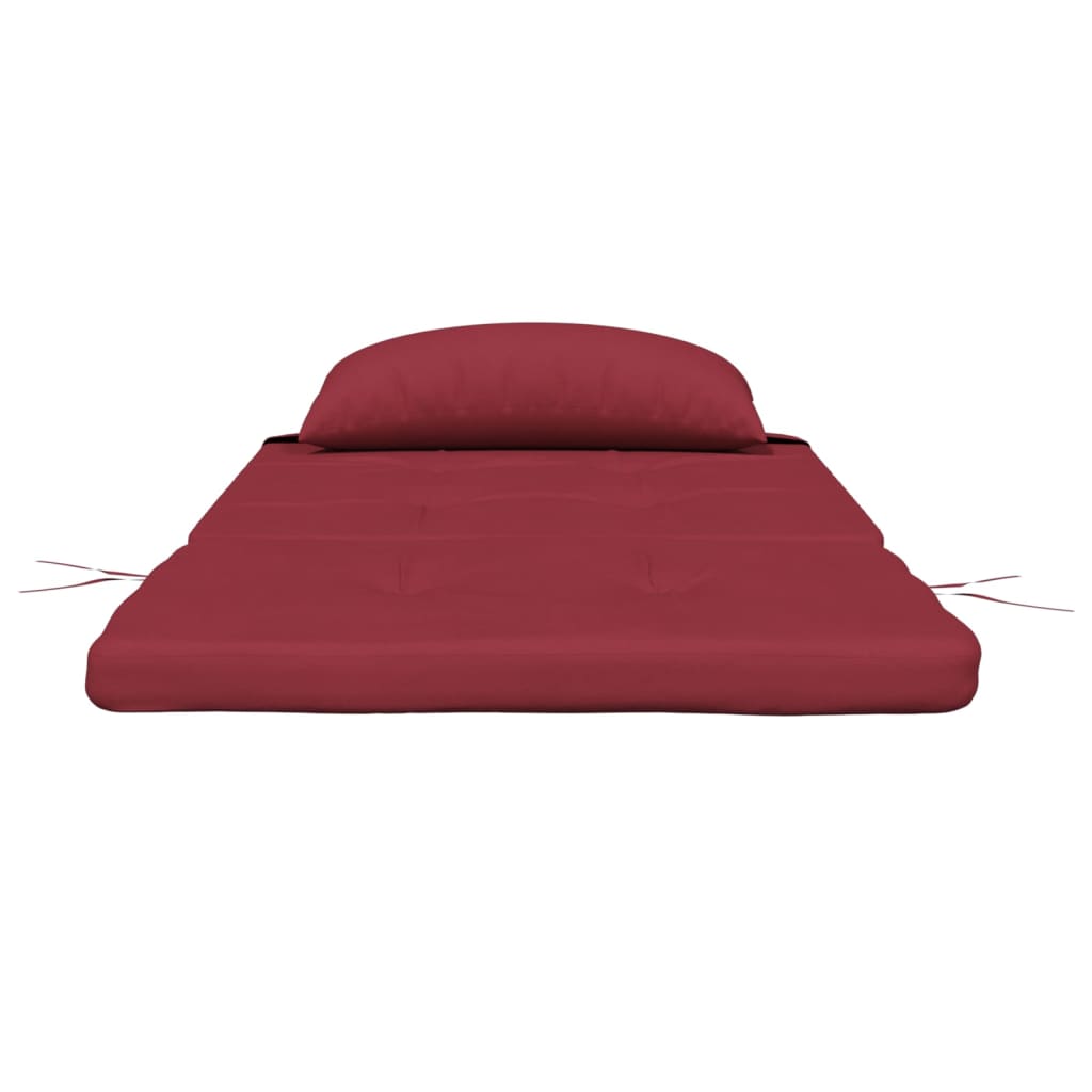 Coussins de chaise Adirondack 2 p. Tissu Oxford bordeaux
