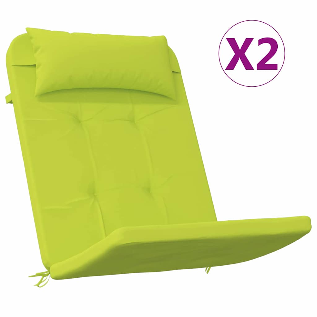 Stuhlkissen Uni 2 pcs Hellgrün 58 x 77 x 4,5 cm Oxford-Stoff