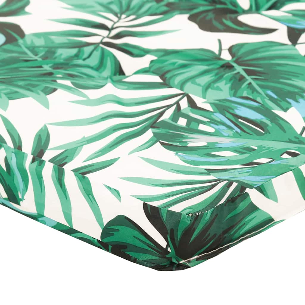 Chair Cushion 2 pcs Leaf Pattern 58 x 77 x 4.5 cm Oxford Fabric