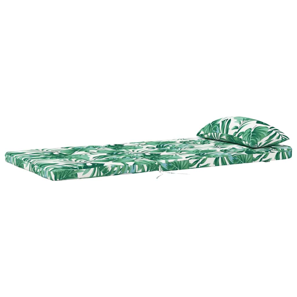 Chair Cushion 2 pcs Leaf Pattern 58 x 77 x 4.5 cm Oxford Fabric