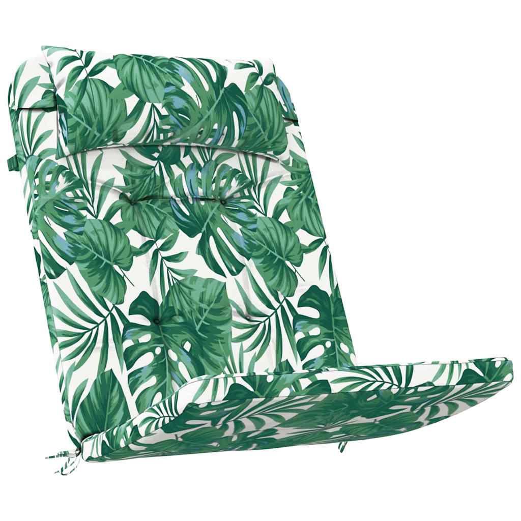 Chair Cushion 2 pcs Leaf Pattern 58 x 77 x 4.5 cm Oxford Fabric