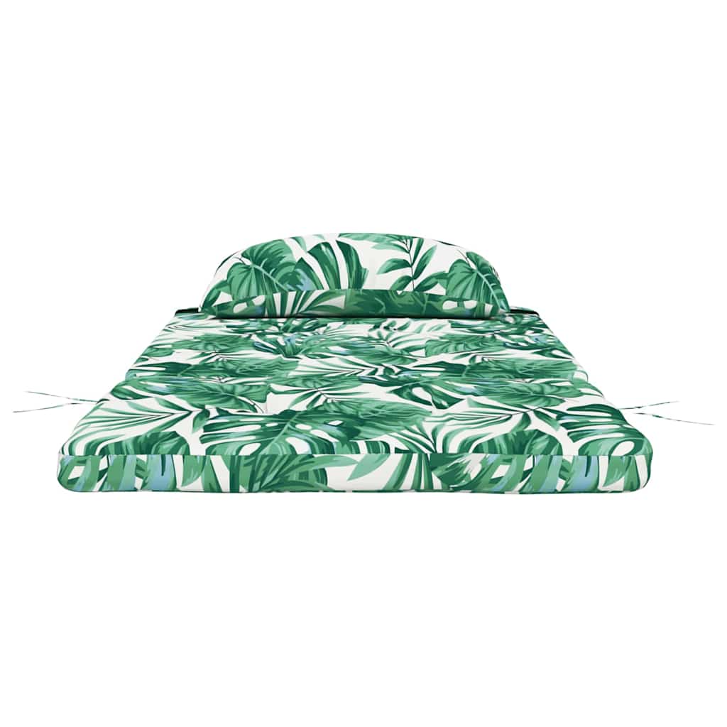 Chair Cushion 2 pcs Leaf Pattern 58 x 77 x 4.5 cm Oxford Fabric