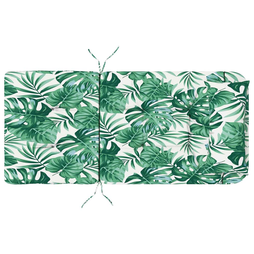 Chair Cushion 2 pcs Leaf Pattern 58 x 77 x 4.5 cm Oxford Fabric