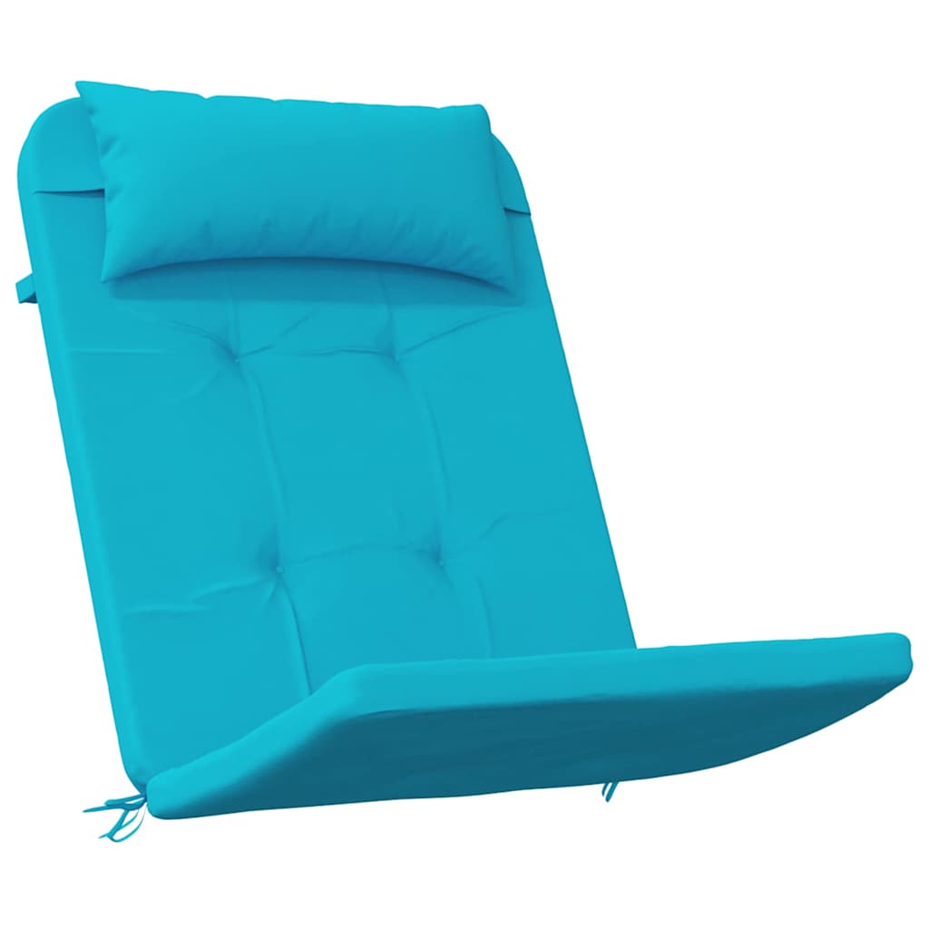 Chair Cushion Solid Color 2 pcs Turquoise 58 x 77 x 4.5 cm Oxford Fabric
