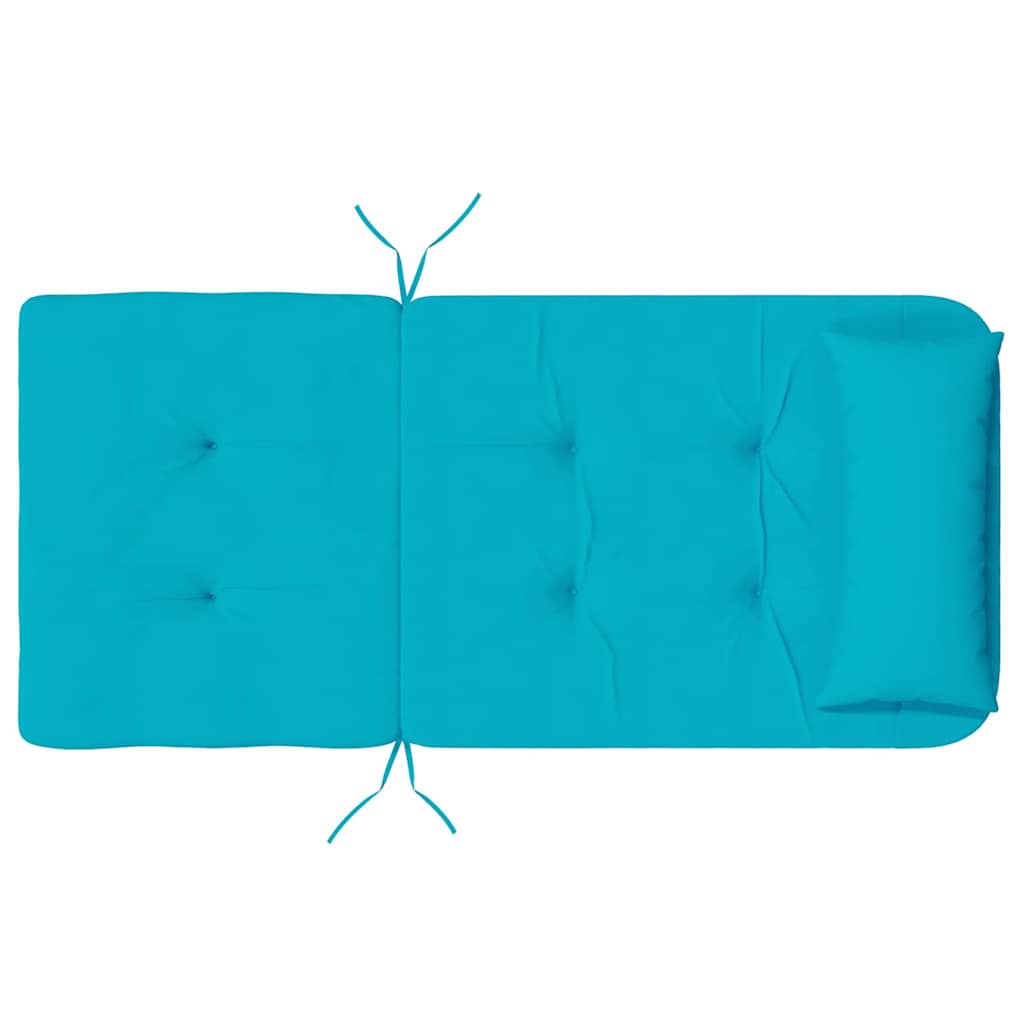 Chair Cushion Solid Color 2 pcs Turquoise 58 x 77 x 4.5 cm Oxford Fabric