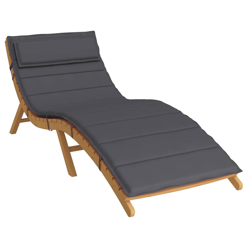Coussin pour chaise longue anthracite 180x60x4 cm en tissu Oxford