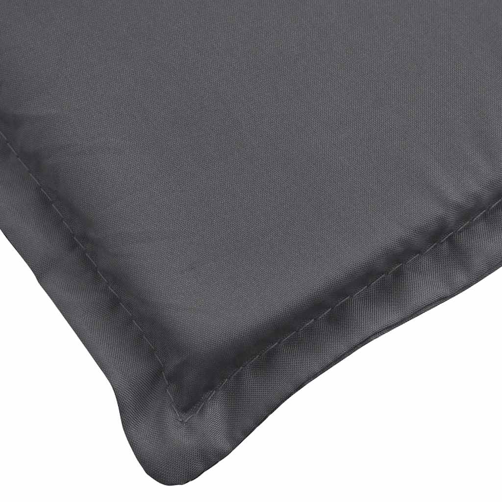 Coussin pour chaise longue anthracite 180x60x4 cm en tissu Oxford