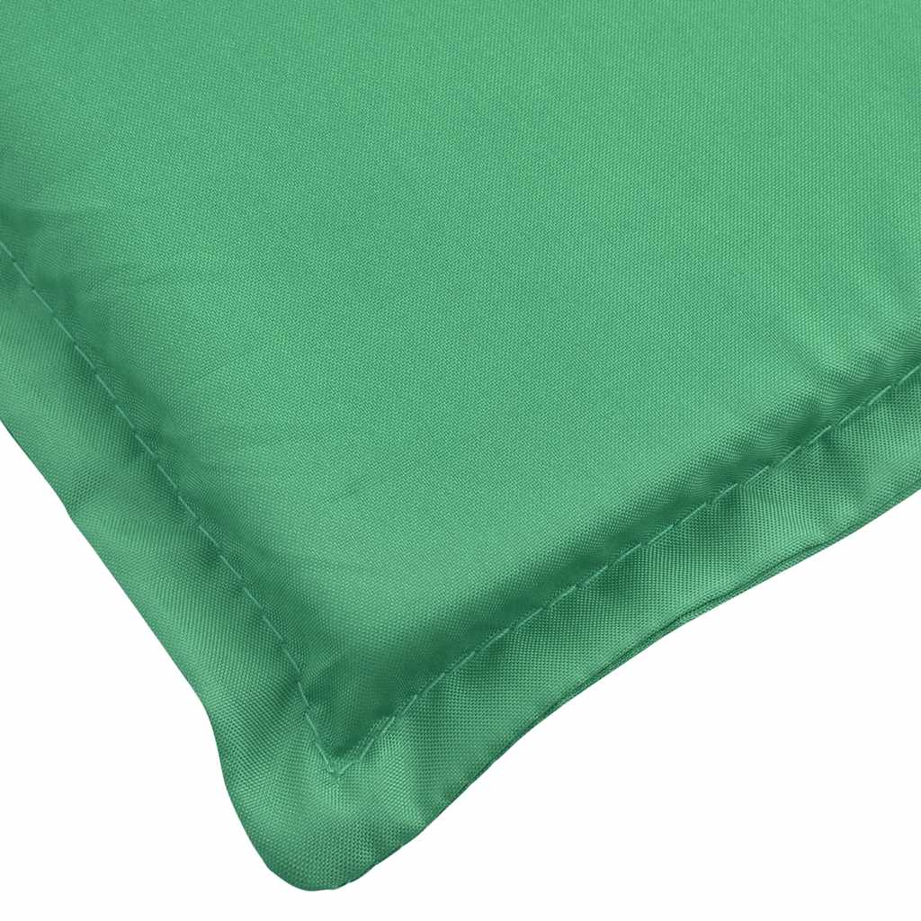 Coussin de transat vert 180x60x4 cm en tissu Oxford