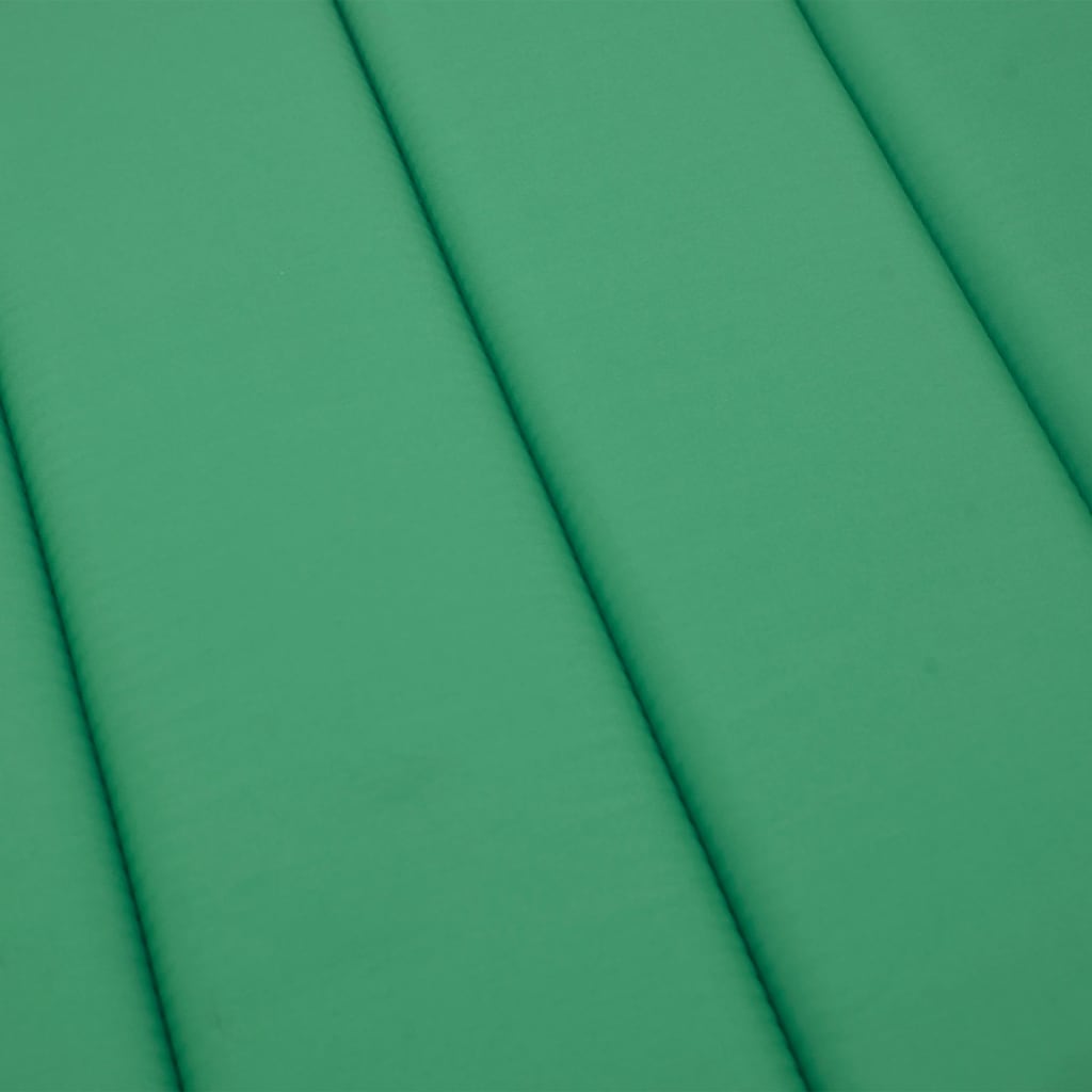 Coussin de transat vert 180x60x4 cm en tissu Oxford
