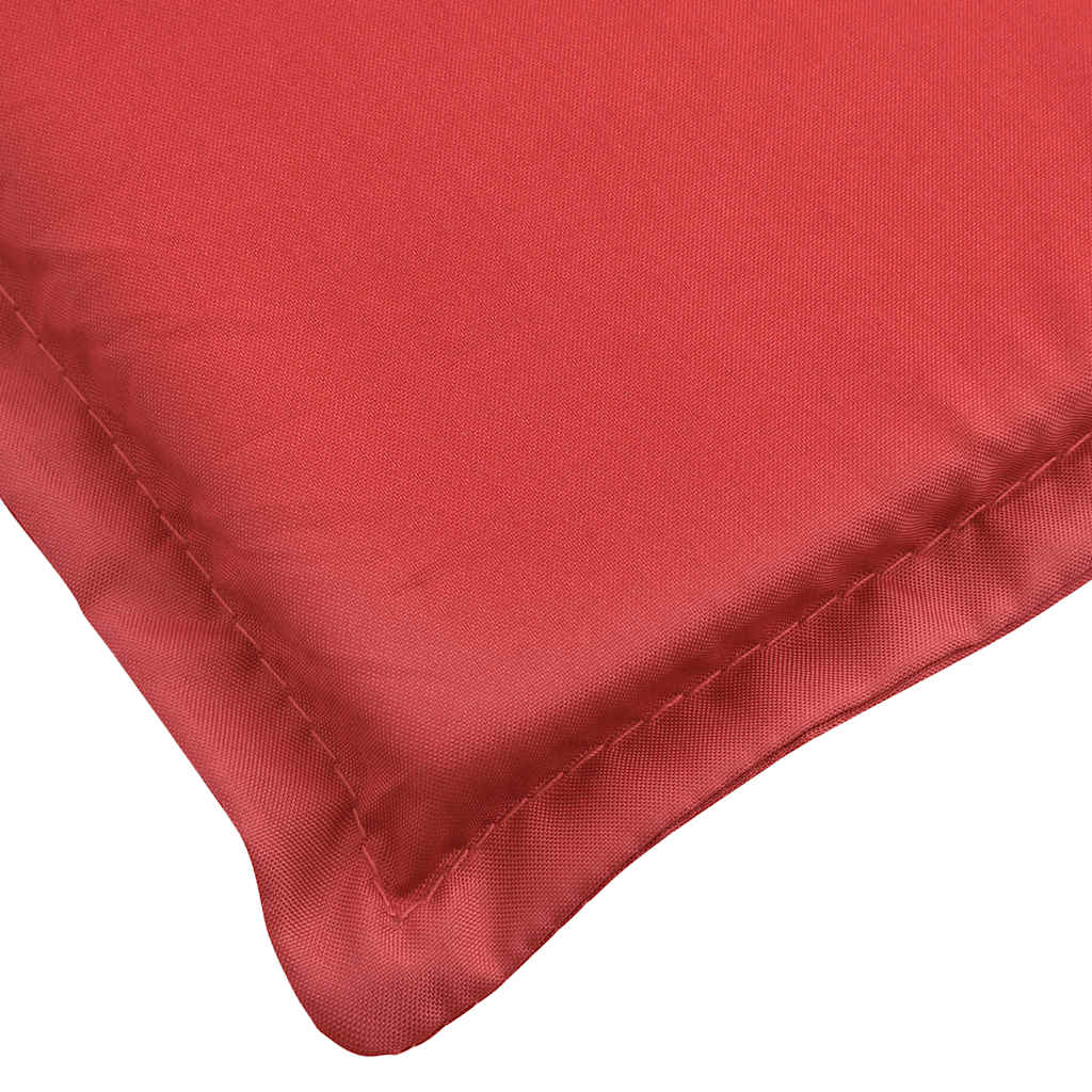 Sun Lounger Cushion Red 180x60x4 cm Oxford Fabric