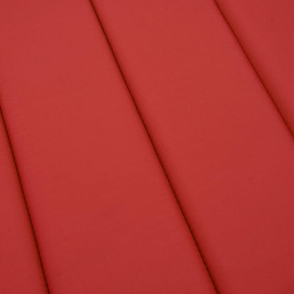 Sun Lounger Cushion Red 180x60x4 cm Oxford Fabric