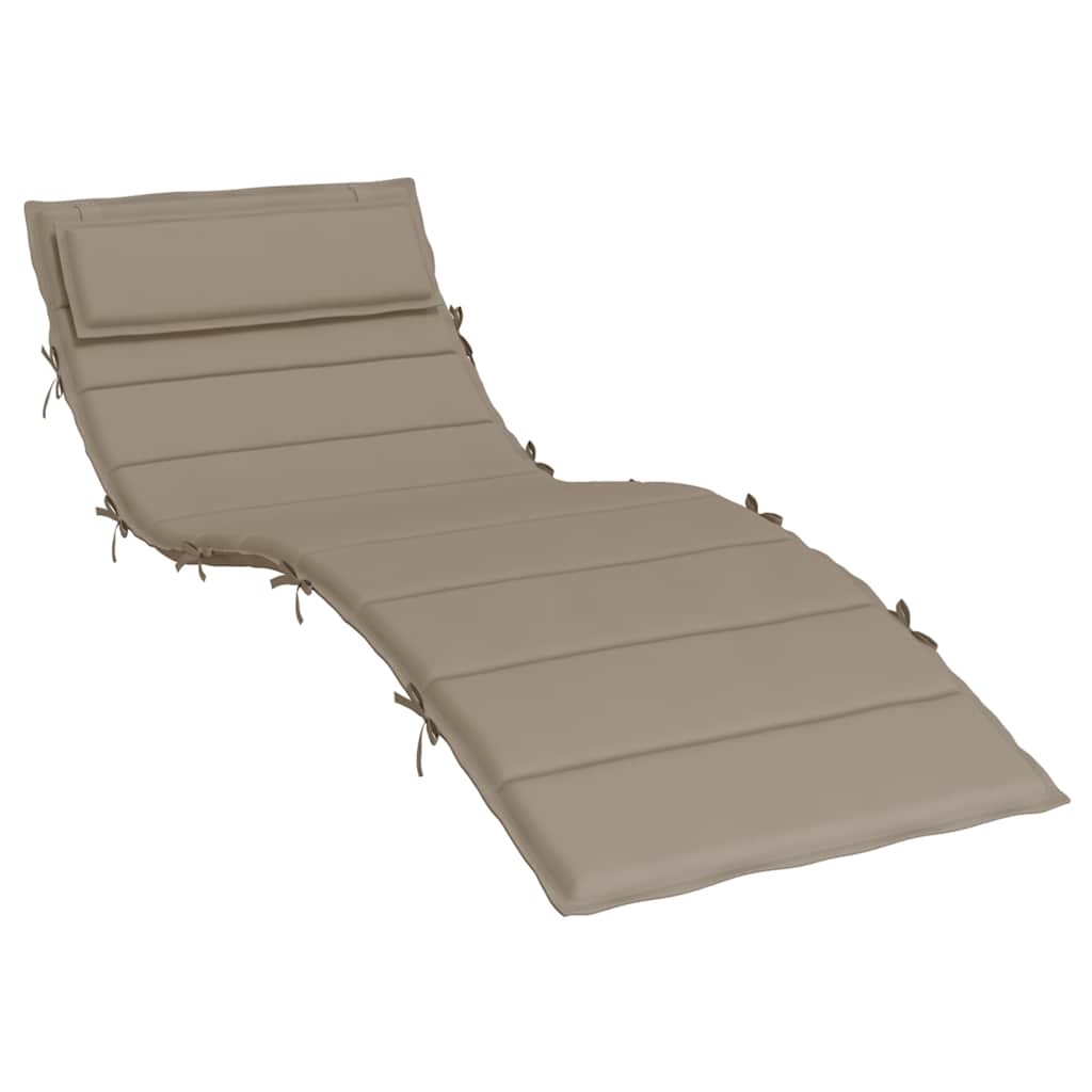 Coussin de transat Taupe 180x60x4 cm Tissu Oxford