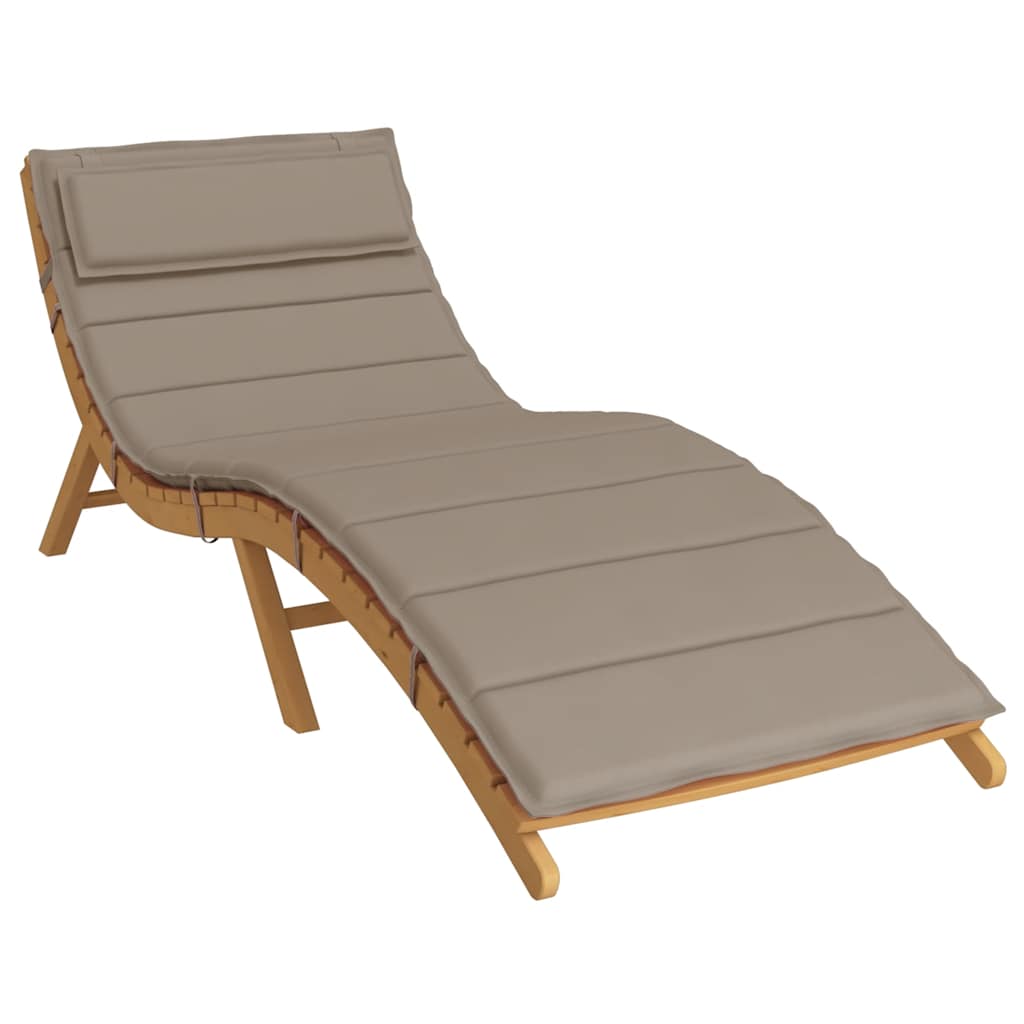 Coussin de transat Taupe 180x60x4 cm Tissu Oxford