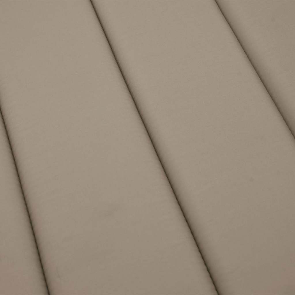 Coussin de transat Taupe 180x60x4 cm Tissu Oxford