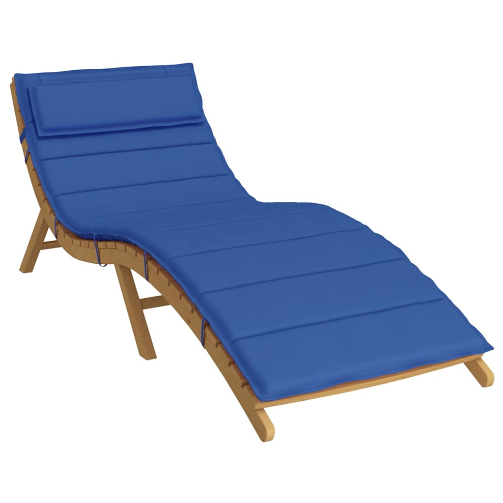 Sun Lounger Cushion Royal Blue 180x60x4 cm Oxford Fabric