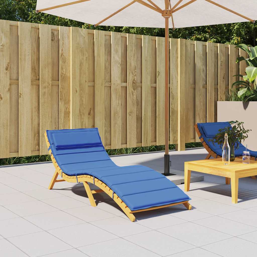 Sun Lounger Cushion Royal Blue 180x60x4 cm Oxford Fabric